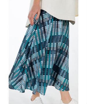 SALT+JAPAN SKETCH CHECK GATHER SKIRT