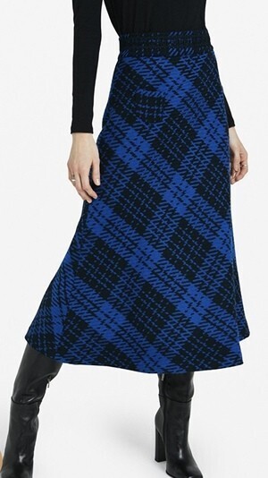 Ottode Ame TARTAN MIDI SKIRT