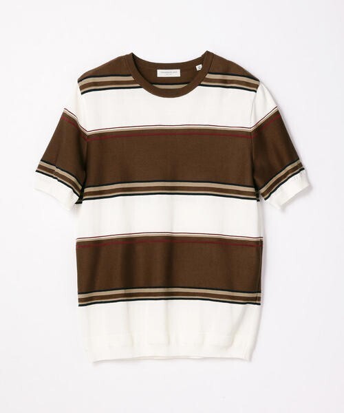 TOMORROWLAND tricot レトロボーダー ニットTシャツ