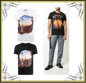 BALMAIN 【Balmain】 プリントTシャツ *コットン100%* (BALMAIN/Tシャツ・カットソー) 58560953【BUYMA】