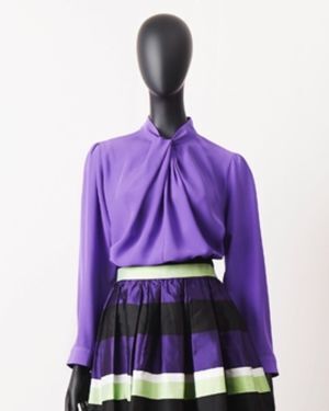 MIKAKO NAKAMURA シルクローン ツイストネックブラウス