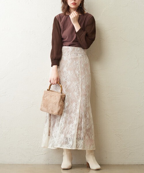 natural couture osono レーススカート