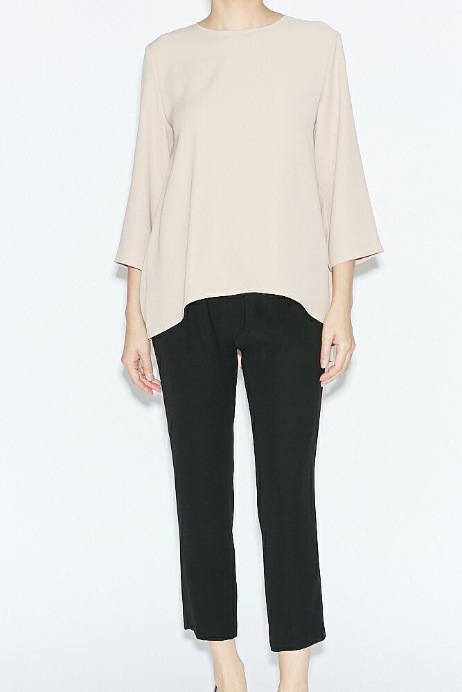 YOKO CHAN Crew Neck Blouse