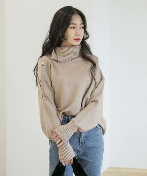 une maison ショルダースリットニット&ワンオフショルダーニット