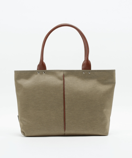 Otias ナイロン×ポリエステル混紡ツイル＋ヌメ革トートバッグ