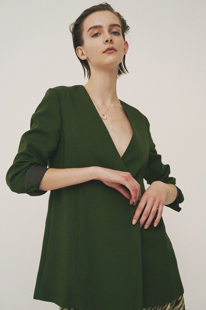 Uhr No-Collar Double Jacket
