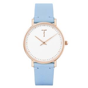 TYLOR タイラー 33mm 革ベルト コットンドリーム ライトブルー TLAF004 #144154