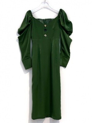 ELLIE design button puffsleeve one-piece