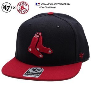 ’47 レッドソックス MLB公式 紺 赤　cap