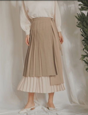 LADYMADE マルチプリーツドッキングスカート