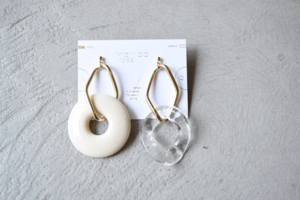 Matilda rose Acryl asymmetry/ピアス