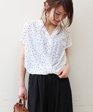 TIENS ecoute 半袖ブラウス
