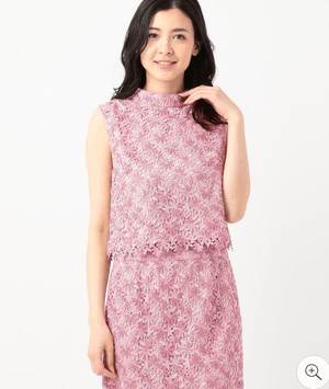 TOCCA 【TOCCA LAVENDER】Pastel Chemical Lace ブラウス