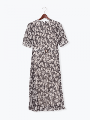 Te chichi 1105740(TC)シフォンプリーツワンピース LS