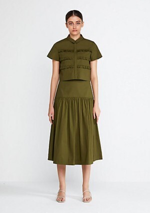 BORDERS at BALCONY COTTON SKIRT