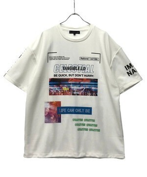 PLACE PLAN TCポンチジャージ / 全面プリント / バックプリント / ビッグシルエットTシャツ