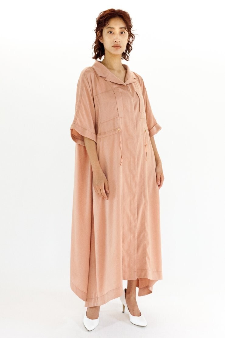 RELDI OPEN COLLAR DRESS