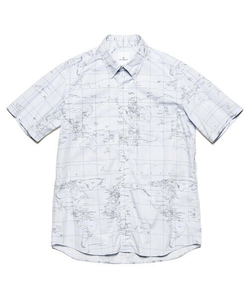uniform experiment S/S WORLD MAP B.D SHIRT