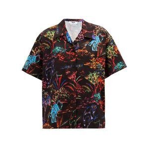 MSGM ジャングルプリント コットンシャツ
