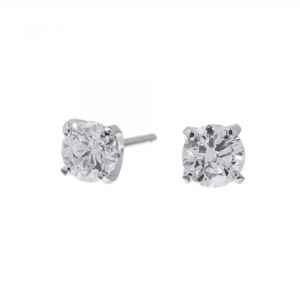 TERRA1012 Bright ラボグロウン ダイヤモンド 中石 0.5ct 4本爪 ピアス プラチナ