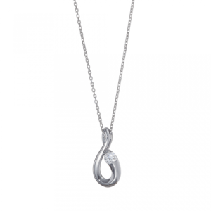 TERRA1012 Trajectory ラボグロウン ダイヤモンド 中石 0.15ct ネックレス K18WG