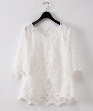 GRACE CONTINENTAL カットワークレーストップ