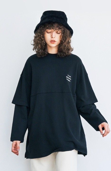 WCJ プリントレイヤードロンTEE