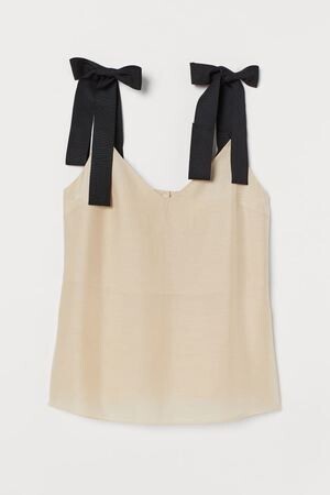 H&M シルクブレンドトップス
