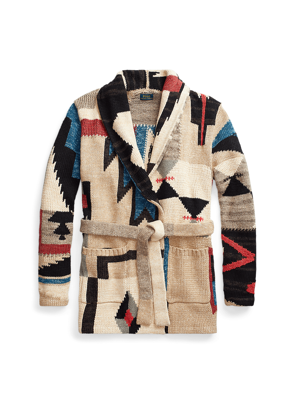 POLO RALPH LAUREN パッチワーク ショール カーディガン