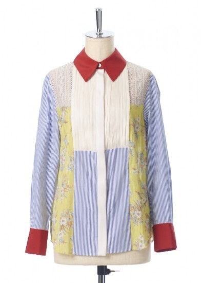 ADELLY Patchworked blouse