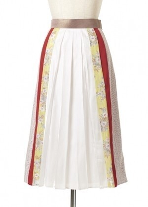 ADELLY Patchworked skirt