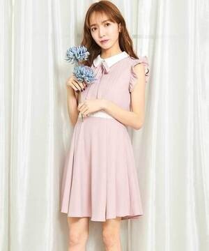 titty & Co. ウエストレースフリルボウタイワンピース