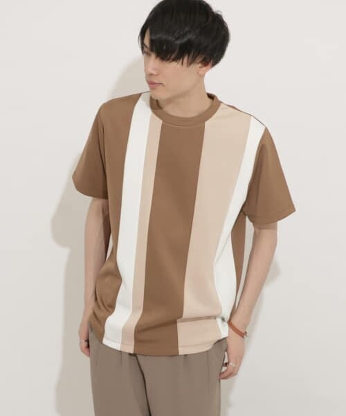 SENSE OF PLACE by URBAN RESEARCH ポンチブロックドT(5分袖)