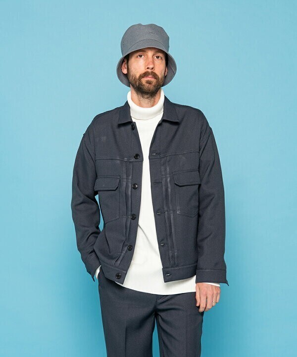 MR.OLIVE RETORO POLYESTER TWILL BIG SILHOUTTE TYPE-2 G-JACKET