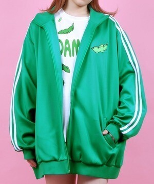 PUNYUS フードジャージトップ