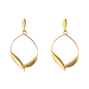 AGATHA PARIS ヴェジタシオンラグジュリアントピアス、2リーブス、ゴールド-Gold