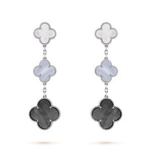 Van Cleef & Arpels マジック アルハンブラ イヤリング、3モチーフ