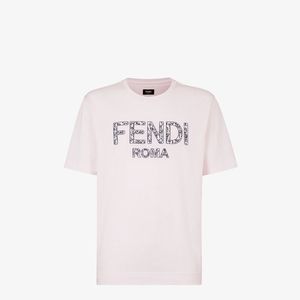 FENDI ピンクコットン Tシャツ