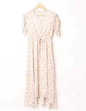 Avan Lily BOBBIE FLOWERパフスリーブワンピース