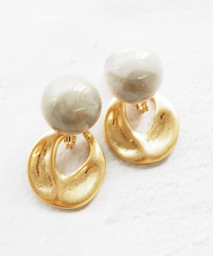mia trim 【m-280E GY】アクリルメタルイヤリング