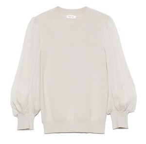 FRAY I.D プリーツ楊柳シフォンニットプルオーバー