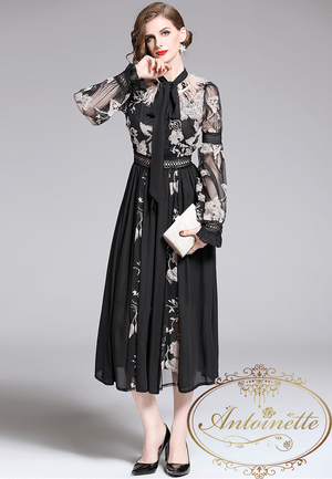 Antoinette Black party dress luxury