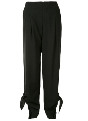 IRENE knotted hem cropped trousers