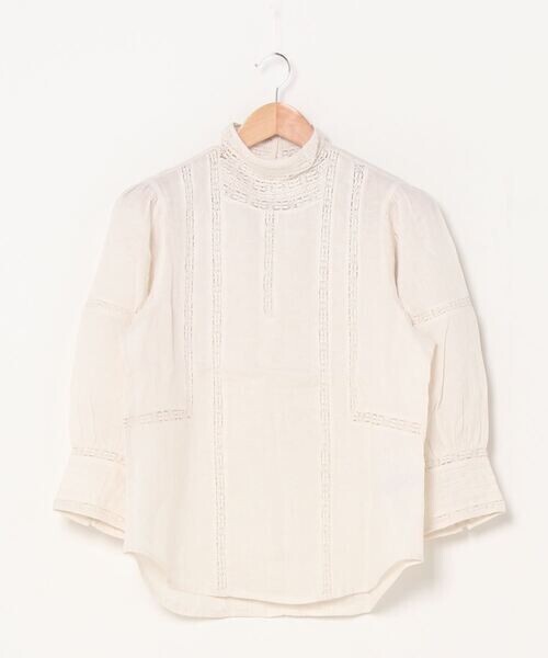 POLO RALPH LAUREN レーストリム リネン ブラウス