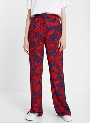 Desigual 花柄パラッツォズボン