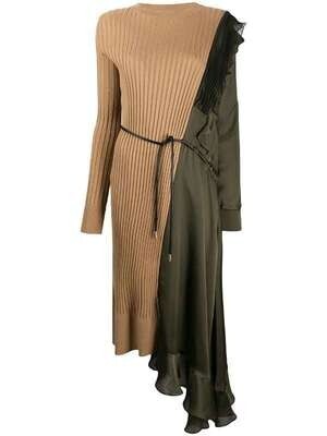 Sacai テクスチャード ドレス