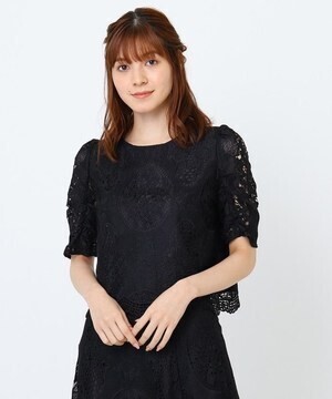 couture brooch 【セットアップ可】レースブラウス