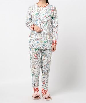 tsumori chisato SLEEP 40接結天竺×ガーデン×リンゴ/パジャマ