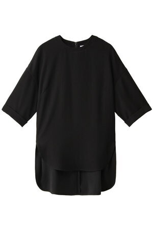 ENFOLD ライトダブルサテン ロールUP Tシャツ
