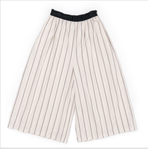 MIO MEI STRIPED WIDE PANTS